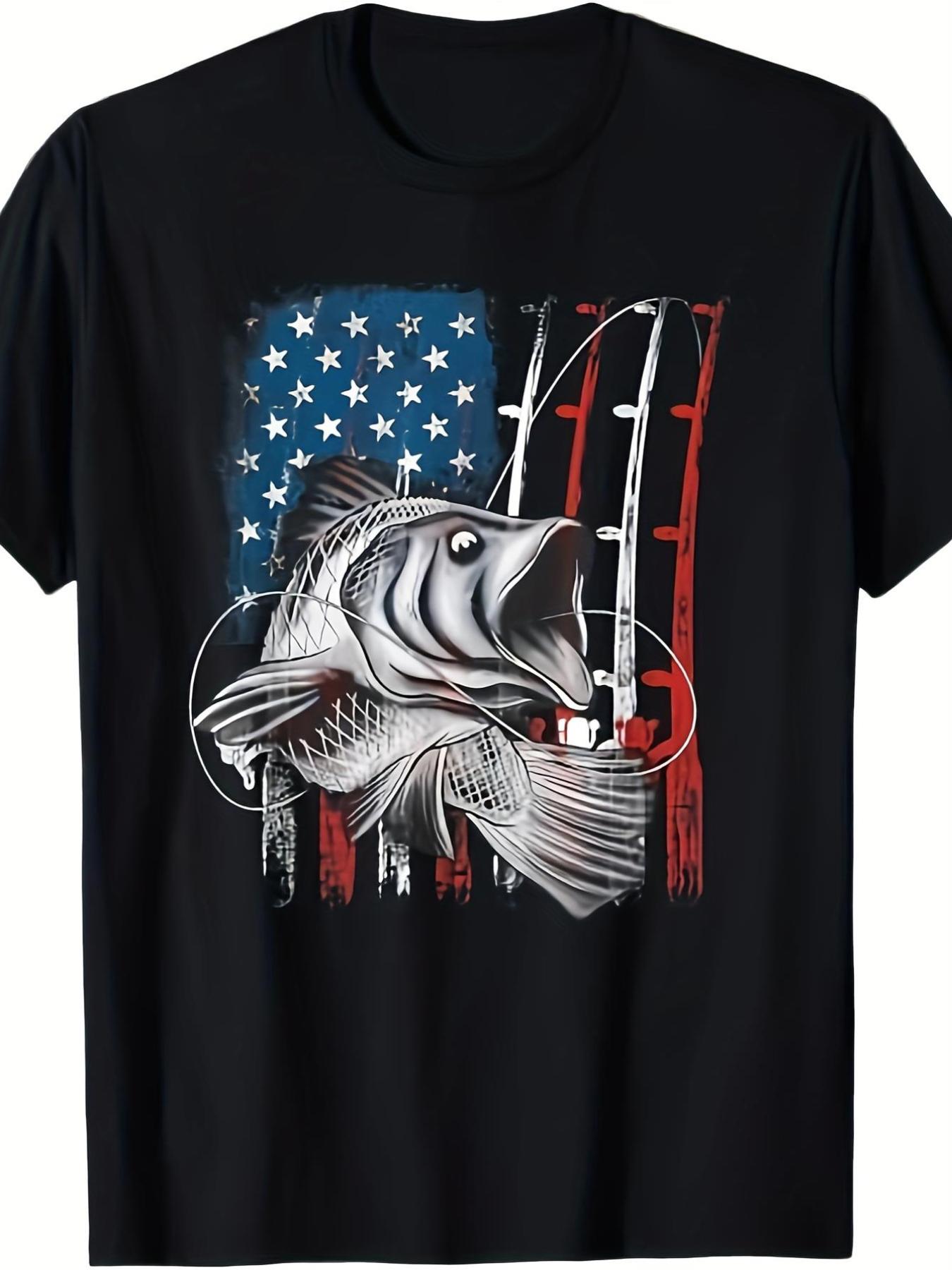 Outdoor Adventure Wear - Men'S Vintage Fishing Tee Featuring The