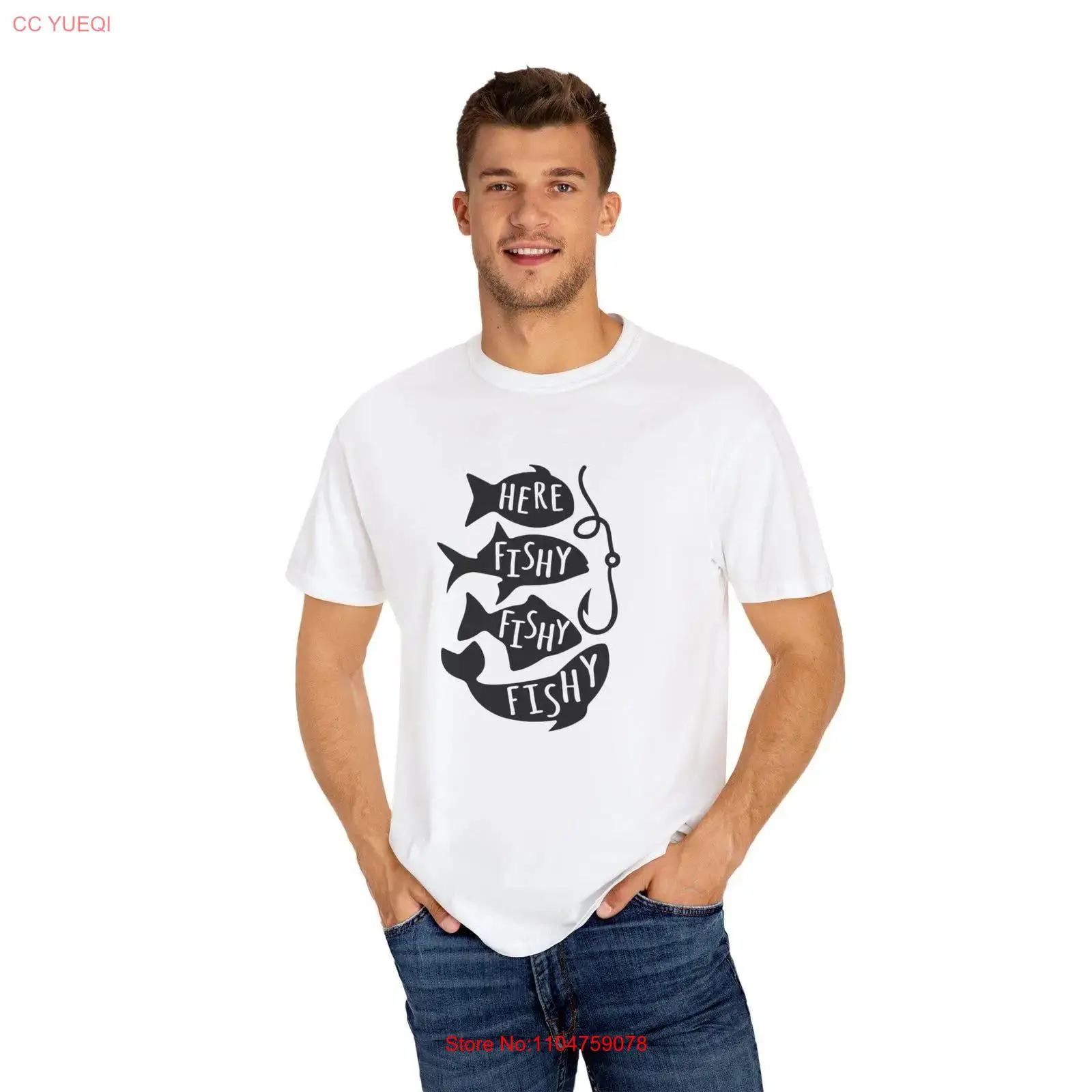 Fishing Humor T Shirt Here Fis - Outdoor Adventure Wear recension och pris