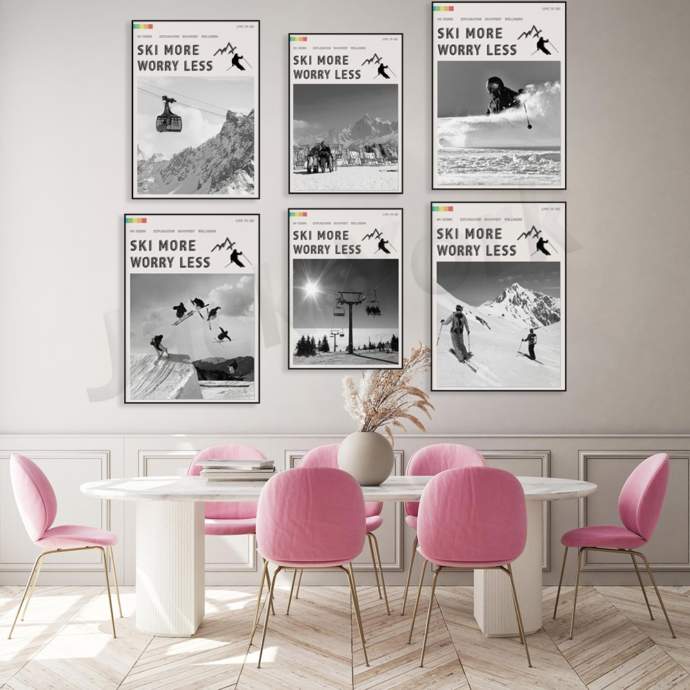 Ski More Worry Less Poster, Sk - Outdoor Adventure York recension och pris