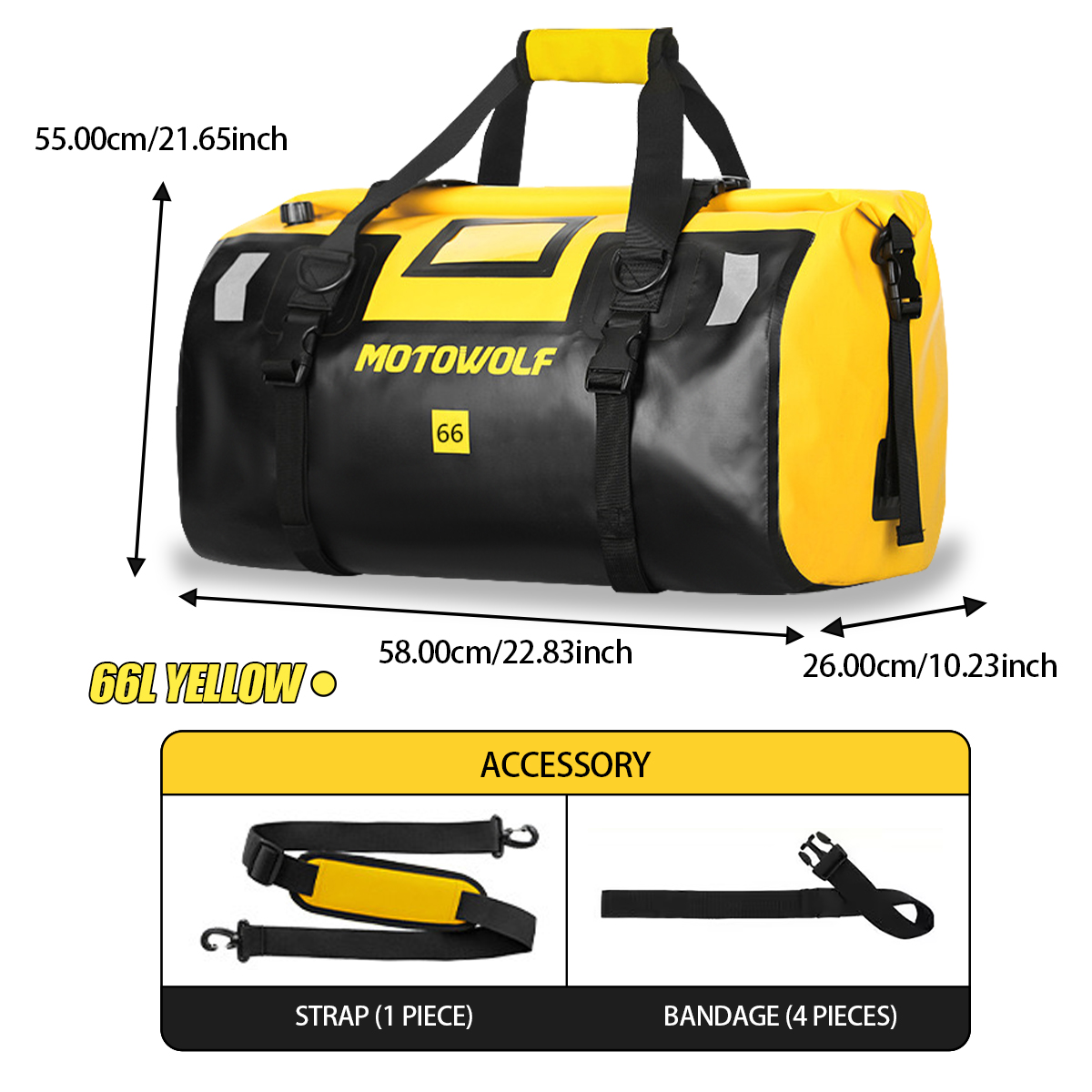 Waterproof Duffel Bag 40L/66L  - Outdoor Adventure Kayak recension och pris