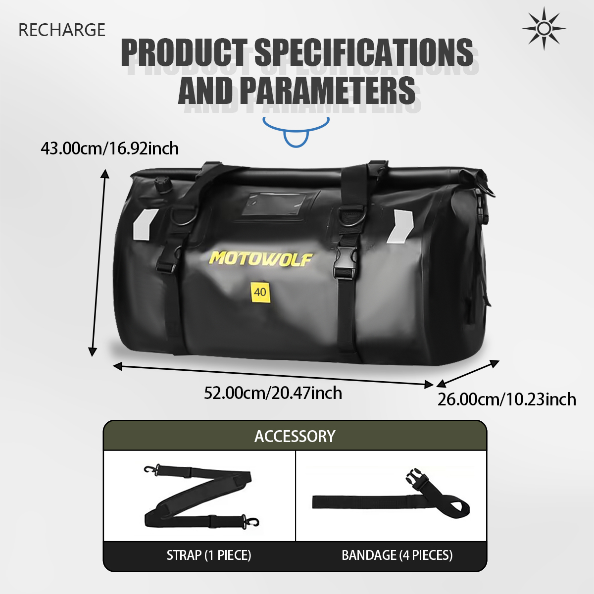 Waterproof Duffel Bag 40L/66L  - Outdoor Adventure Kayak recension och pris