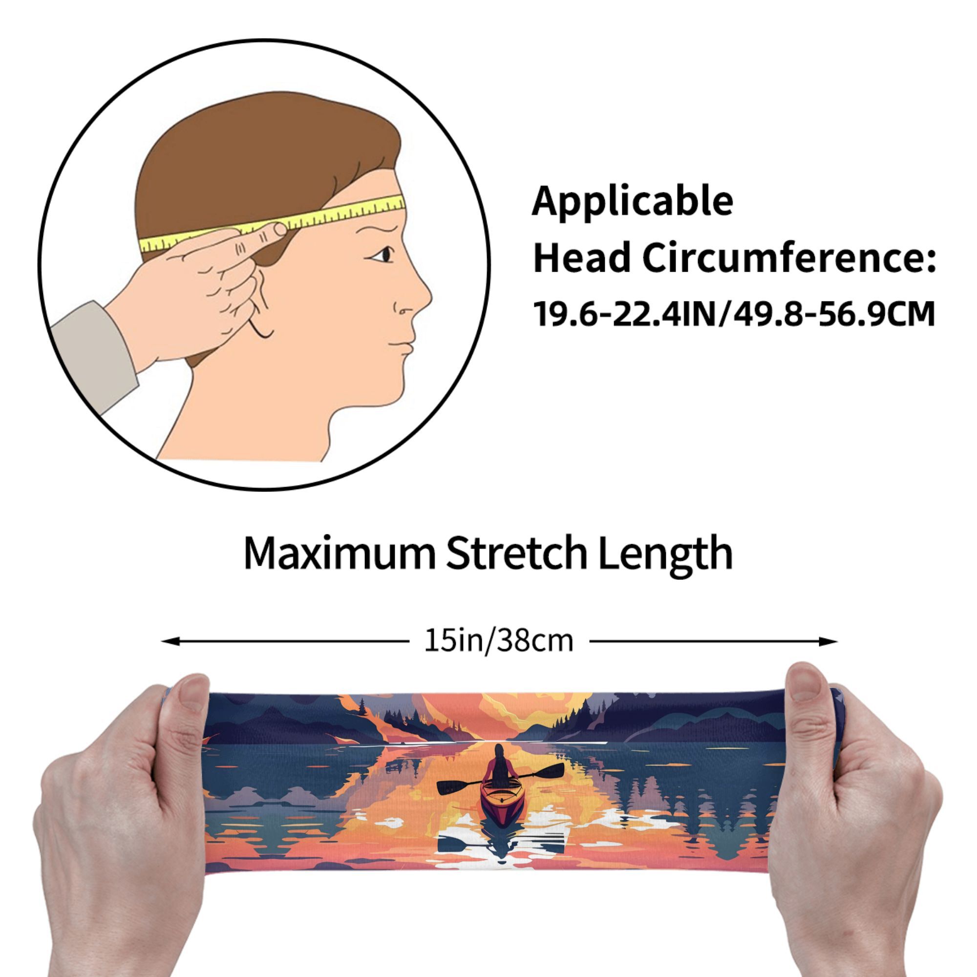 Kayak Sunset Print Headband Wa - Outdoor Adventure Kayak recension och pris