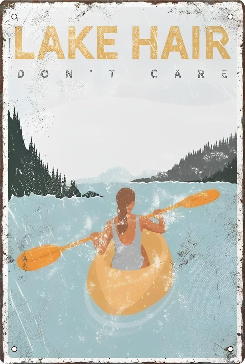 Lake Hair Dont Care Poster - Y - Outdoor Adventure Kayak recension och pris