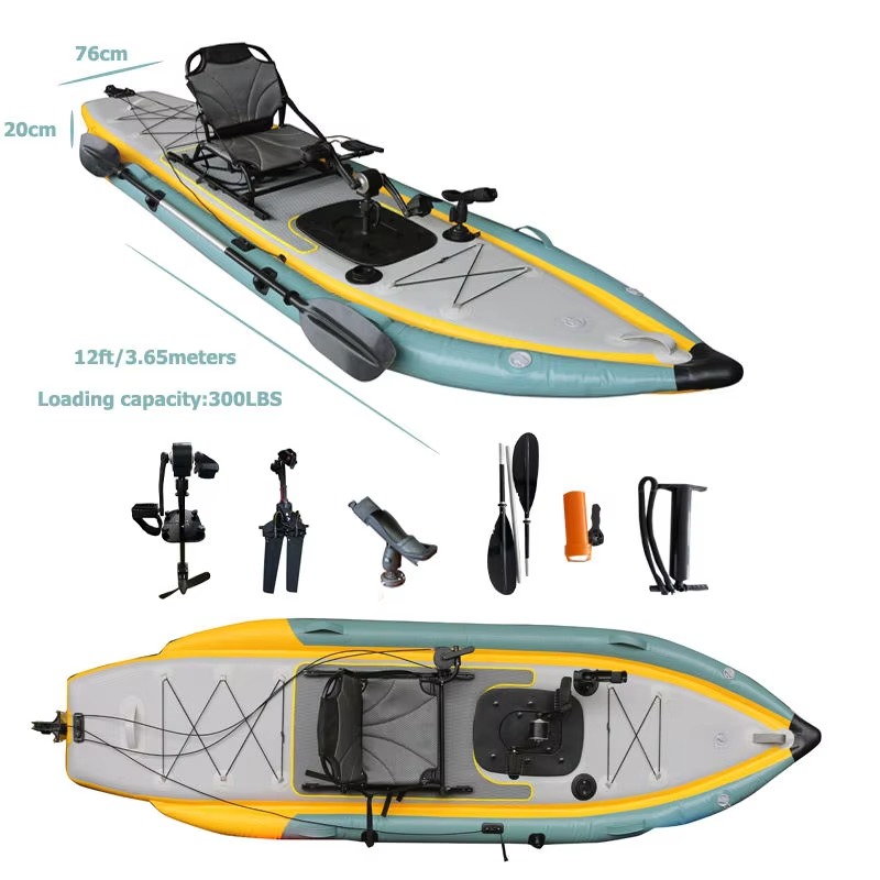 14ft Two-Person Inflatable Ped - Outdoor Adventure Kayak recension och pris