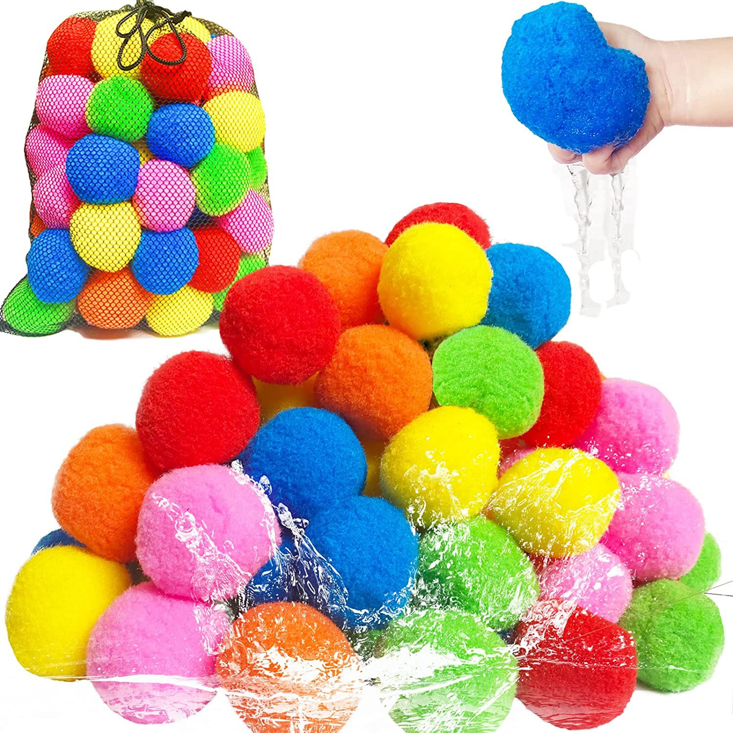 12/30/60Pcs Reusable Water Bal - Outdoor Adventure Game recension och pris
